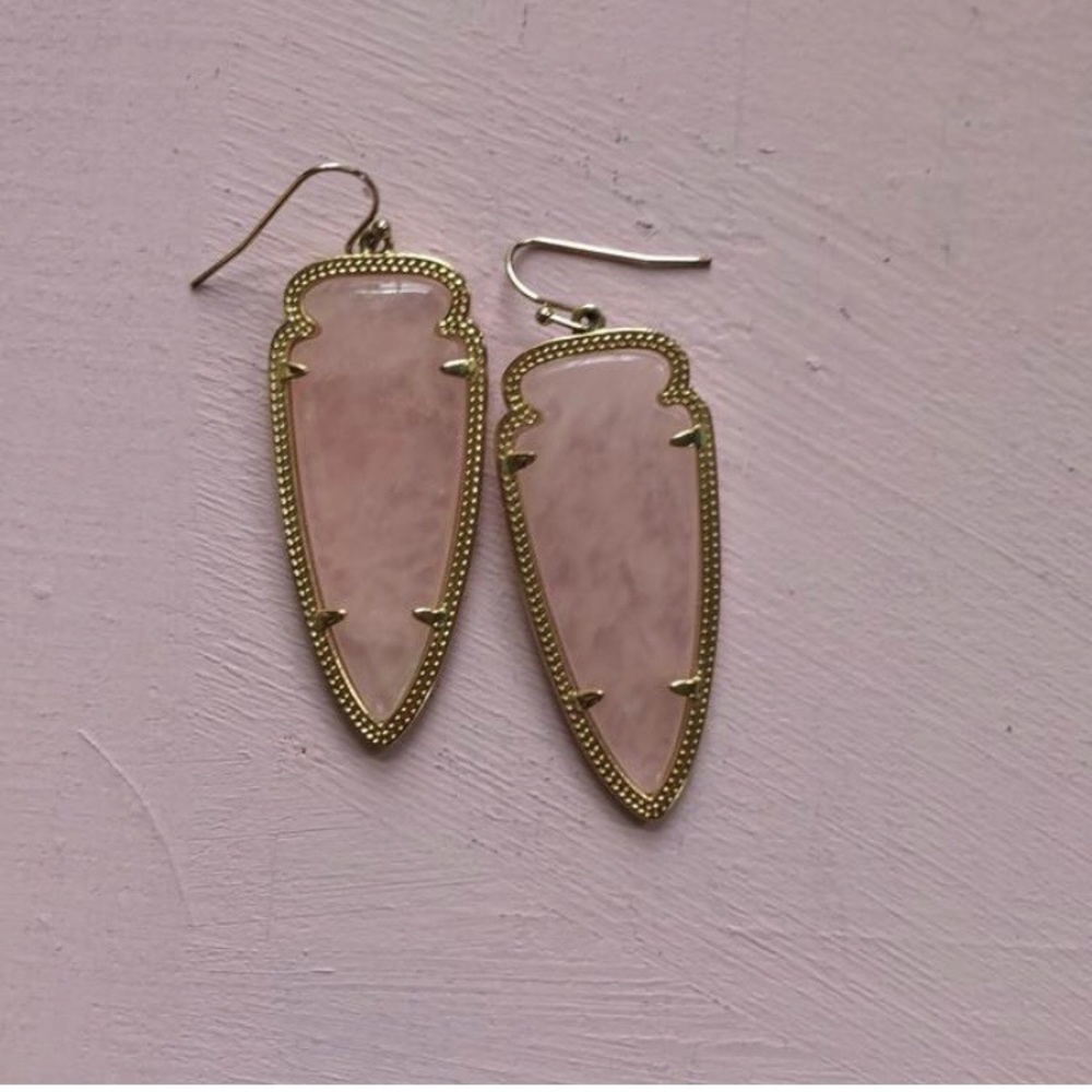 Kendra Scott Skylar Earrings in Rose Quartz